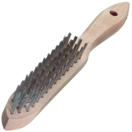 Exemplary representation: Manual wire brush (stainless steel wire crimped)