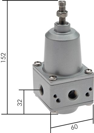 Exemplary representation: Precision pressure regulator