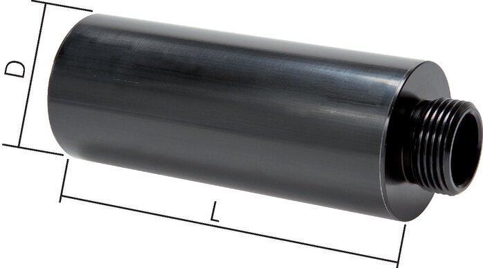 Exemplary representation: Free-flow muffler for ejectors
