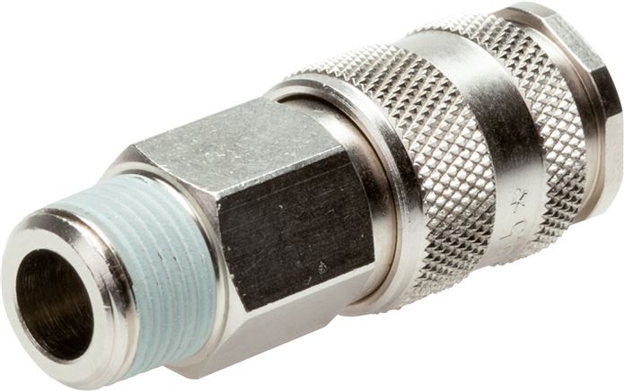Exemplary representation: Coupling socket with male thread, ARO / ORION NW 5.5, ball lock