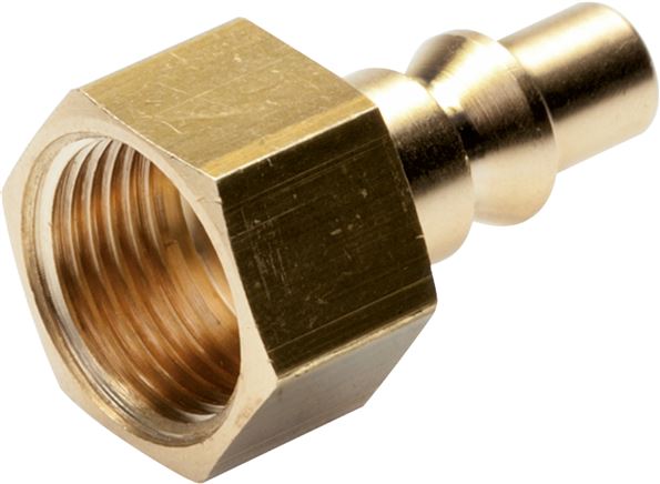 Exemplary representation: Coupling plug with female thread, ARO / ORION NW 5.5, brass