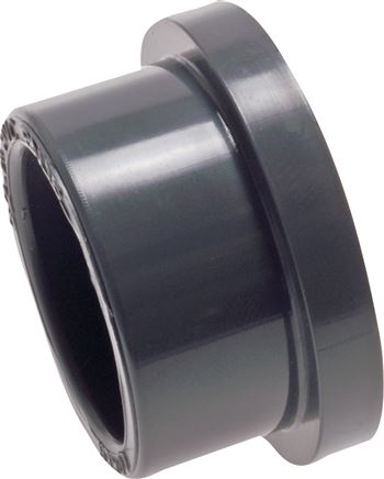 Exemplary representation: Collar bushing for loose flanges with adhesive sleeve, PVC-U