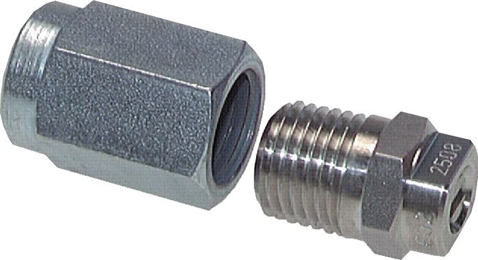 Exemplary representation: Lance with insulating handle for high-pressure cleaner gun, nozzle holder & flat jet nozzle