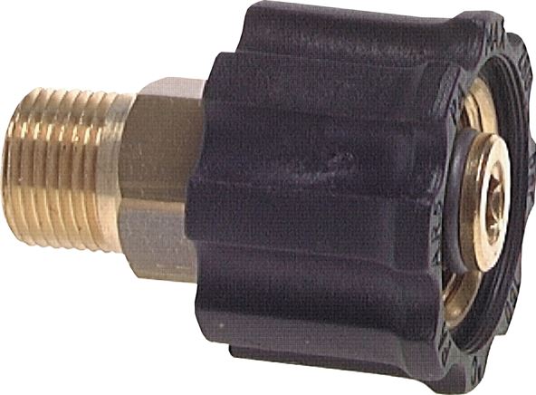 Exemplary representation: Connection nipple with washer union nut, fixed