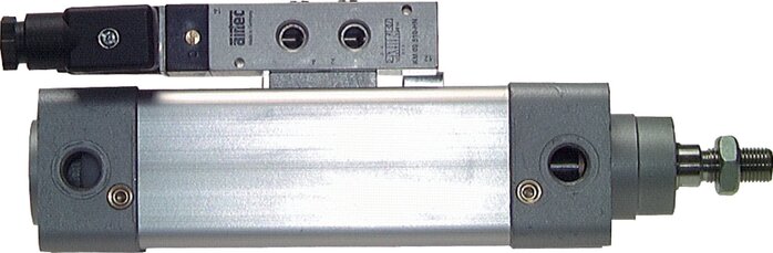 Exemplary representation: Adapter plate for cylinder mounting
