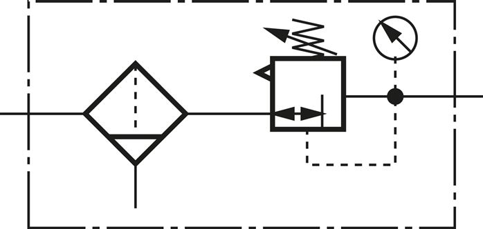 Schematic symbol: Filter regulator