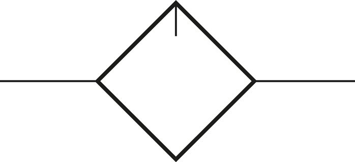 Schematic symbol: Lubricator
